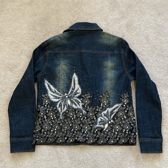 Amanda Adams Couture Denim Jacket - Picture 2 of 9